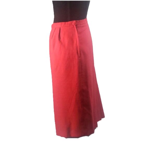 Pink Linen Feel Pencil Cut Skirt Size 16 - Picture 6 of 6